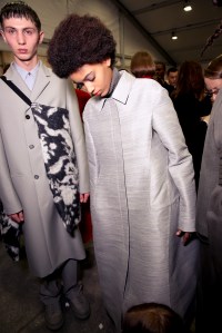 Backstage at Jil Sander RTW Fall 2018