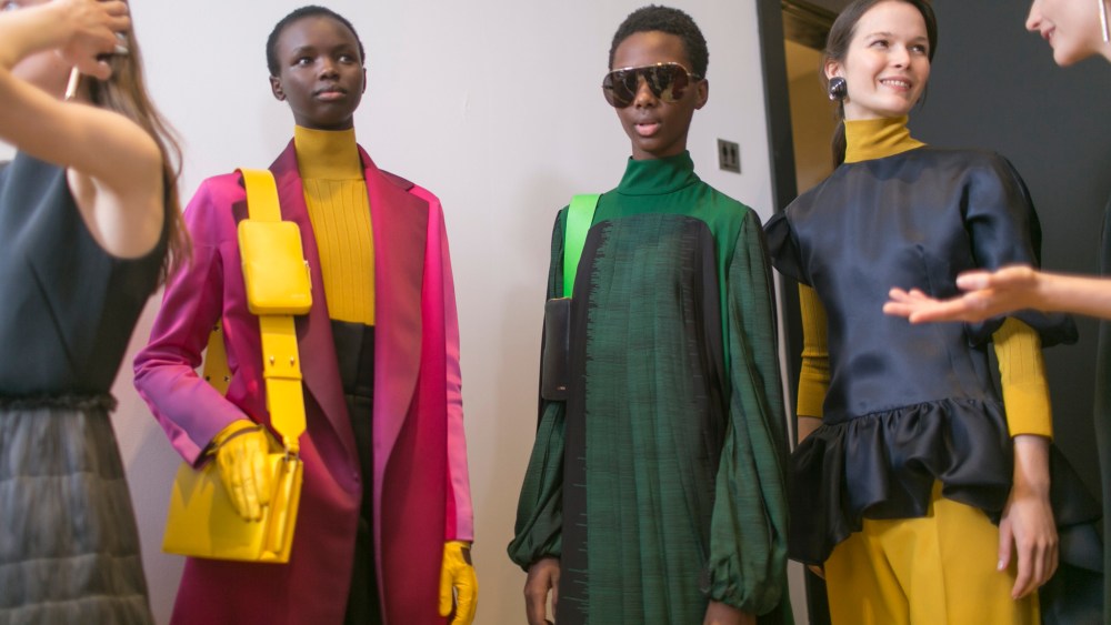 Backstage at Lanvin RTW Fall 2018