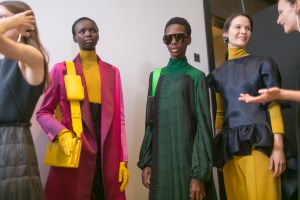 Backstage at Lanvin RTW Fall 2018