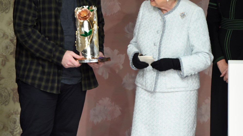 Richard Quinn and Queen Elizabeth