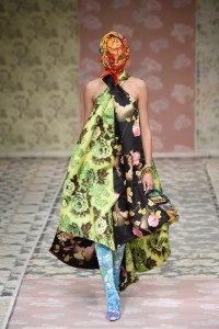 A look from Richard Quinn's fall 2018 show.