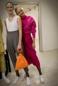 Backstage at Lucio Vanotti RTW Fall 2018