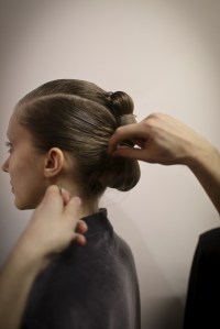 Backstage at Lucio Vanotti RTW Fall 2018