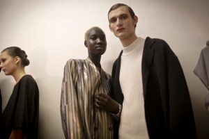 Backstage at Lucio Vanotti RTW Fall 2018