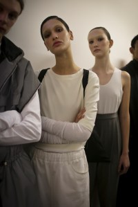 Backstage at Lucio Vanotti RTW Fall 2018