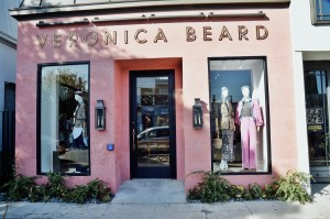 An exterior view of the Veronica Beard Melrose Place Store.
