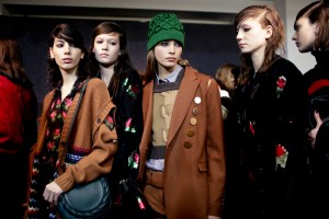 Backstage at Marco De Vincenzo RTW Fall 2018