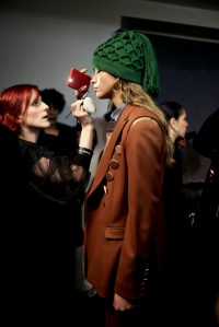 Backstage at Marco De Vincenzo RTW Fall 2018