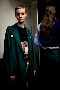 Backstage at Marco De Vincenzo RTW Fall 2018