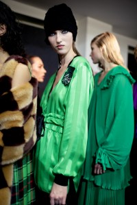 Backstage at Marco De Vincenzo RTW Fall 2018