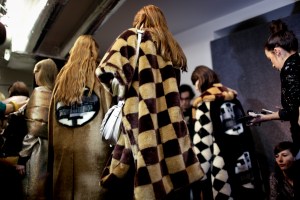 Backstage at Marco De Vincenzo RTW Fall 2018