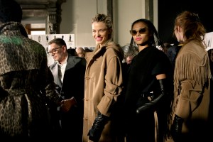 Backstage at Max Mara RTW Fall 2018