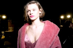 Backstage at Max Mara RTW Fall 2018