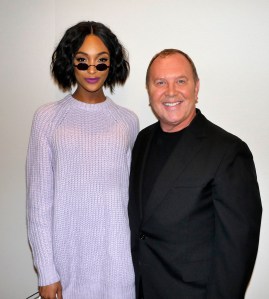 Jourdan Dunn and Michael Kors