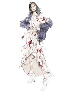 "London in the Eighties. A clash of vintage Victoriana, rock ÔnÕ roll, power dressing and English Rose beauties." Ñ Rachel Wilder-Hill, vice president of design at Joie