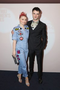 LONDON, ENGLAND - FEBRUARY 19: Eve Hewson (L) and Tom Sturridge attend the Miu Miu Women's Tales # 15 Screening at The Curzon Mayfair on February 19, 2018 in London, England. Pic Credit: Dave Benett
