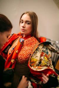 Backstage at Moncler Genius Collection RTW Fall 2018