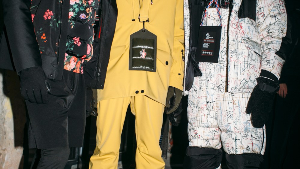 Backstage at Moncler Genius collection RTW Fall 2018