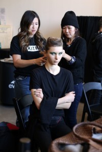 Backstage at Naeem Khan RTW Fall 2018