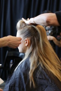 Backstage at Naeem Khan RTW Fall 2018