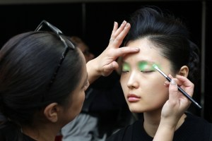 Backstage at Naeem Khan RTW Fall 2018