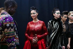 Backstage at Naeem Khan RTW Fall 2018