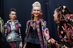 Backstage at Naeem Khan RTW Fall 2018