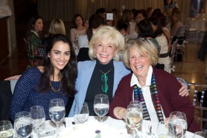Maria Rutan, Lesley Stahl, and Carol Perlberger.