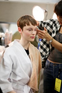 Backstage at Oscar de la Renta RTW Fall 2018