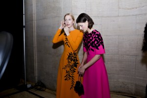 Backstage at Oscar de la Renta RTW Fall 2018