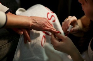 Backstage at Oscar de la Renta RTW Fall 2018