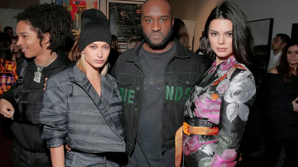 Hailey Baldwin, Kendall Jenner, and Virgil Abloh