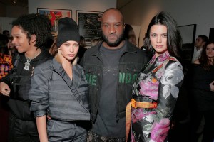 Hailey Baldwin, Kendall Jenner, and Virgil Abloh