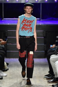 Model on the catwalk
Ovadia & Sons show, Runway, Fall Winter 2018, New York Fashion Week Men's, USA - 05 Feb 2018