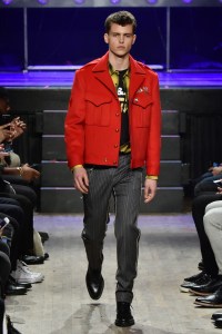Model on the catwalk
Ovadia & Sons show, Runway, Fall Winter 2018, New York Fashion Week Men's, USA - 05 Feb 2018