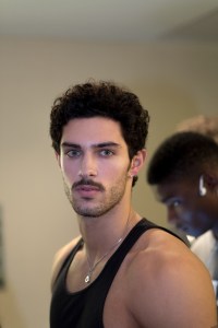 Backstage at Perry Ellis Men's Fall 2018