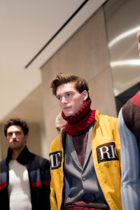 Backstage at Perry Ellis Men's Fall 2018