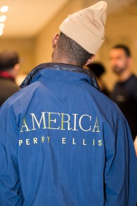 Backstage at Perry Ellis Men's Fall 2018