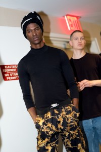 Backstage at Perry Ellis Men's Fall 2018