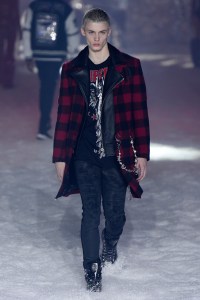 Model on the catwalkPhilipp Plein show, Runway, Fall Winter 2018, New York Fashion Week, USA - 10 Feb 2018