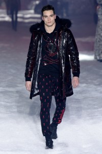 Model on the catwalk
Philipp Plein show, Runway, Fall Winter 2018, New York Fashion Week, USA - 10 Feb 2018