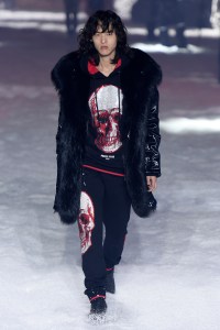 Model on the catwalkPhilipp Plein show, Runway, Fall Winter 2018, New York Fashion Week, USA - 10 Feb 2018