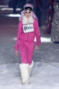 Model on the catwalkPhilipp Plein show, Runway, Fall Winter 2018, New York Fashion Week, USA - 10 Feb 2018
