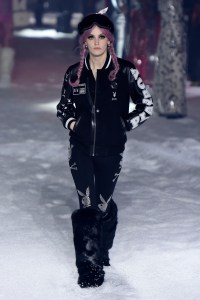 Model on the catwalk
Philipp Plein show, Runway, Fall Winter 2018, New York Fashion Week, USA - 10 Feb 2018