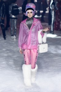 Model on the catwalkPhilipp Plein show, Runway, Fall Winter 2018, New York Fashion Week, USA - 10 Feb 2018