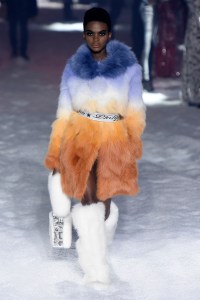 Model on the catwalkPhilipp Plein show, Runway, Fall Winter 2018, New York Fashion Week, USA - 10 Feb 2018