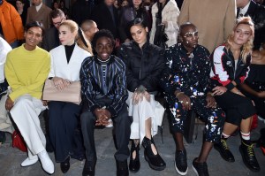 Liya Kebede, Zosia Mamet, Caleb McLaughlin and Kehlani in the front row
