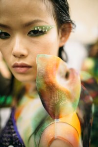 Backstage at Prada RTW Fall 2018