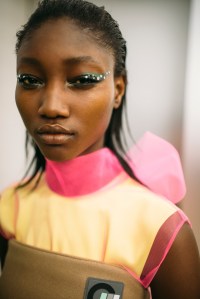 Backstage at Prada RTW Fall 2018