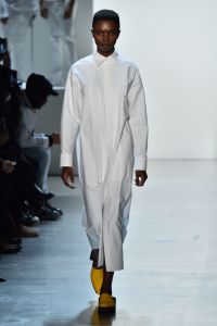 Model on the catwalkPyer Moss show, Runway, Fall Winter 2018, New York Fashion Week, USA - 10 Feb 2018